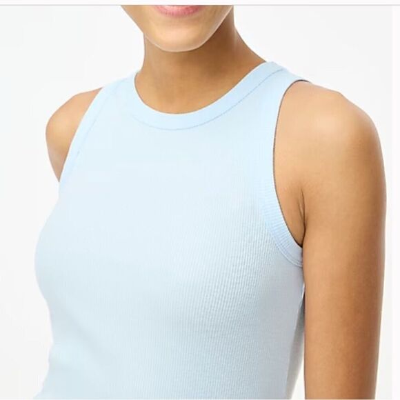 J. Crew High-Neck Ribbed Tank Top Size XXS - Picture 5 of 5